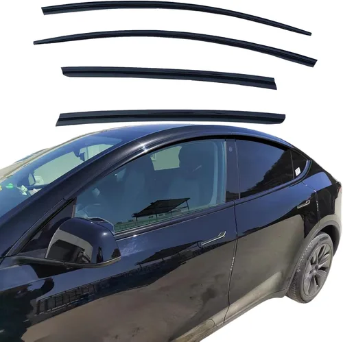 Miniatura 20 de Viseras adhesivas para ventana, protectores de lluvia compatibles con Honda Civic Hatchback 2022-2025, visera de ventilación lateral, deflector