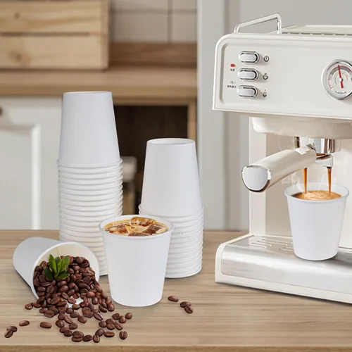 Miniatura 8 de SIUQ Paquete de 300 tazas de papel de 5 onzas, tazas de papel desechables blancas, pequeñas tazas de enjuague bucal para el baño, tazas para bebidas