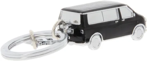 Miniatura 4 de BRISA VW T5/T6 Bus Campervan - Colgante con llavero 3D con dije VW, idea de regalo para los fanáticos de Volkswagen (cromado, esmaltado), Negro