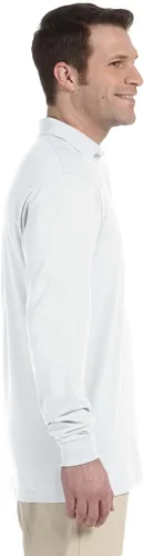 Miniatura 4 de Jerzees Men's Long Sleeve Polo Shirts, SpotShield Stain Resistant, Sizes S-2X