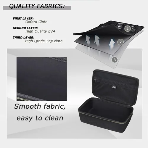 Miniatura 5 de Tourmate Funda rígida de EVA compatible con 3M media pieza facial, funda de viaje para 6200/07025(AAD)/6503QL/3M P100 cartucho respirador/filtro