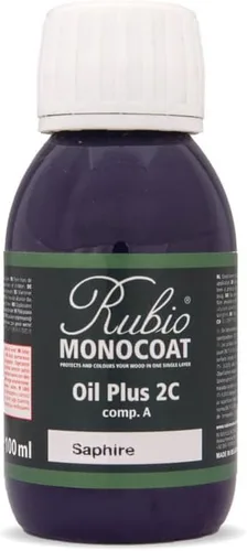 Miniatura 110 de Rubio Monocoat Muestra de Acabado de Aceite para Madera - Puro Aceite Plus Parte A Aceite de Linaza de Secado Rápido y Ecológico para Uso Pure