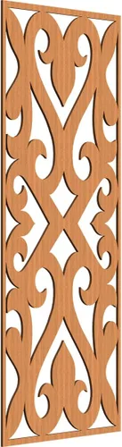 Miniatura 8 de Keene Paneles de pared decorativos de madera con calado, 9 3/8 pulgadas de ancho x 24 3/8 pulgadas de alto x 1/4 de alto, roble rojo rojo (Red Oak)