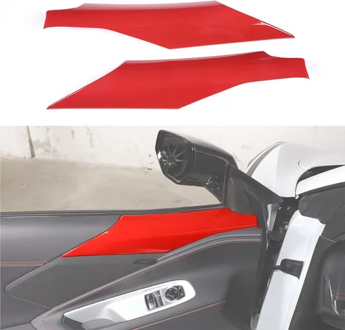 Miniatura 7 de Cubierta de panel inferior de pilar para puerta interior compatible con Chevrolet Corvette C8 2020-2025, borde de cubierta de reposabrazos de panel