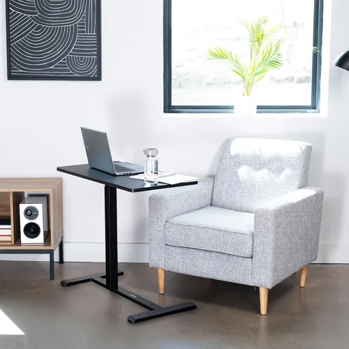 Miniatura 9 de VIVO Mesa portátil para laptop de 32 x 16 pulgadas sobre sofá, escritorio de cabecera ajustable en altura para sillón reclinable, negro, CART-V02L