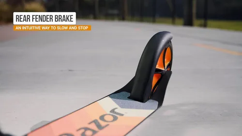 Miniatura 5 de Razor A5 Lux Kick Scooter for Kids Ages 8+ - 8" Urethane Wheels, Aluminum Frame, Anodized Finish Featuring Bold Colors and Graphics, for Riders up