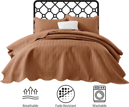Miniatura 169 de MOONLIGHT20015 Edredón tamaño King (106 x 96 pulgadas) con 2 fundas de almohada (20 x 36 + 2 pulgadas) para todas las estaciones, juego de cama Azul
