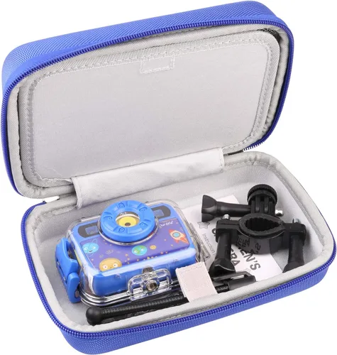 Ourlife Bolsa rígida de viaje para niños, funda protectora para cámara digital, accesorios de cámara de acción para niños, para cámaras de niños,