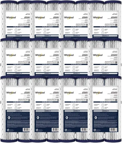 Miniatura 10 de Whirlpool Filtros de sedimentos de capacidad estándar WHKF-GD05 de 10 x 2.5 pulgadas para todo el hogar, 5 micras, vida útil del filtro de 6 meses