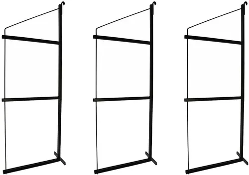 Miniatura 13 de Mytee Products Paquete de 2 Soportes de Estantería para Contenedores de Envío de 3 Niveles con 18"(P) x 60"(A) - Soportes de Estante de Acero