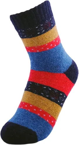Miniatura 4 de JOYCA & Co. - 3-5 pares de calcetines de invierno gruesos de algodón de lana abrigada para mujer