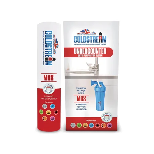 Coldstream Sistema de purificación de agua debajo del mostrador: filtro para fregadero de cocina, purificador debajo del mostrador, elimina PFA,
