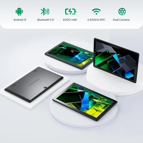Miniatura 6 de DigiLand Tableta Android 15, tabletas Android de 10.1 pulgadas con procesador Octa-core 6 GB de RAM+64 GB de ROM (compatible con expansión TF)