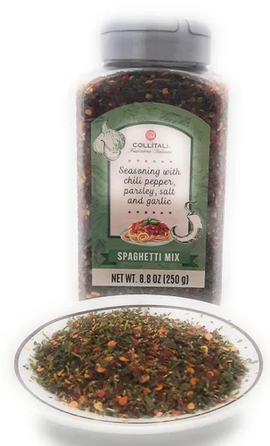 Miniatura 3 de Aglio Olio Pepperoncino Mezcla de espaguetis condimentos con chiles perejil sal y ajo Tradizione Italiana 8.8oz