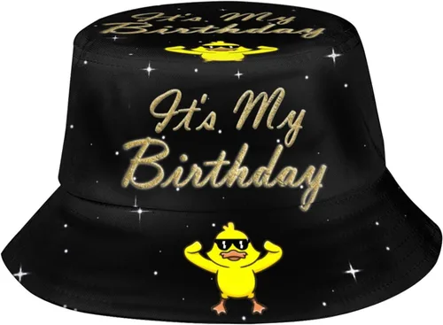 Miniatura 11 de Sombrero de pescador de feliz cumpleaños, sombrero de pescador, sombrero de viaje para playa, sombrero para el sol, gorra al aire libre unisex