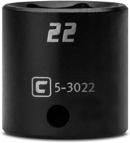 Miniatura 20 de Capri Tools Zócalo de impacto poco profundo de 0.236 in, accionamiento de 3/8 pulgadas, 6 puntos, métrico