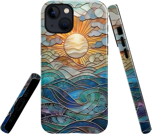 Miniatura 26 de Funda TnXee Compatible con iPhone 11, Funda Híbrida Brillante de 2 Capas para Prevenir Caídas para Niñas y Niños, Aspecto Bonito con Flores Salvajes