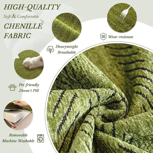 Miniatura 3 de Custom Bench Cushion for Indoor Furniture, Window Seat Cushion, Bay Window, 75D Foam, Herringbone Fabric Options, Waterproof Cover, Non Slip Bottom