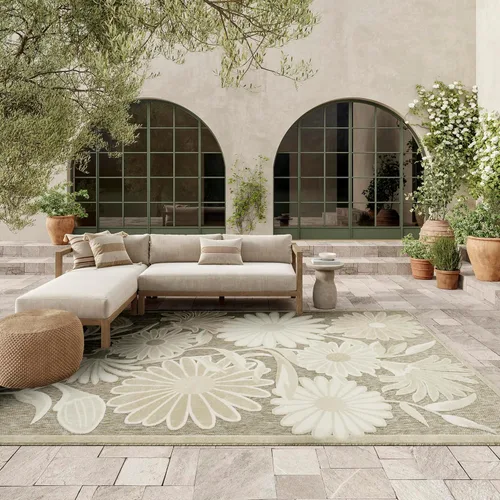 Miniatura 54 de Nourison Home Aloha - Alfombra beige de 2 pies 3 pulgadas x 12 pies, fácil de limpiar, no se desprende, para dormitorio, sala de estar, comedor