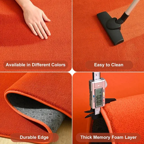 Miniatura 81 de Amearea Alfombras modernas para dormitorio, sala de estar, alfombra de espuma viscoelástica gruesa de 4 x 6 pies, alfombra de espuma viscoelástica