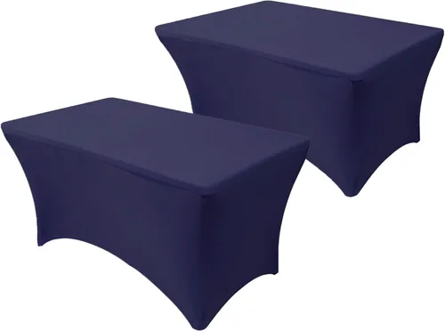 Miniatura 37 de YOUR CHAIR COVERS - Paquete de 2 manteles de mesa elásticos de elastano para mesas rectangulares de 6 pies, 72 pulgadas de largo x 30 pulgadas