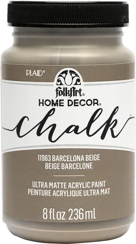 FolkArt Home Decor Chalk - 11963 - Pintura acrílica en varios colores, fácil de aplicar, para artes y manualidades, acabado ultramate, 8 onzas,