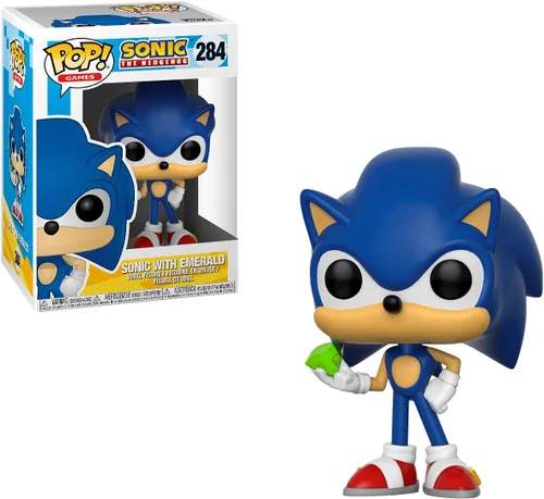 Miniatura 7 de POP Funko Sonic The Hedgehog - Figura de vinilo de Sonic con esmeralda (paquete con funda protectora de caja compatible)