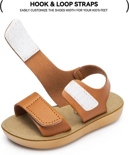 Miniatura 6 de Trary Sandalias de verano para bebés, niñas y niños, zapatos lindos para niños, sandalias ligeras con punta abierta, sandalias para la playa