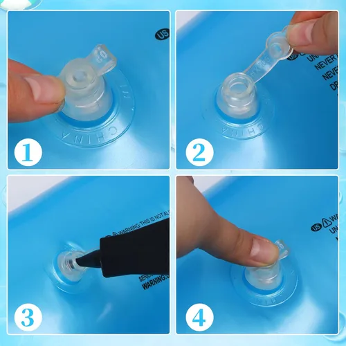 Miniatura 3 de Flotador inflable de 3 piezas de corazón para piscina, anillos de natación inflables con purpurina, despedida de soltera, tubo flotador, anillo