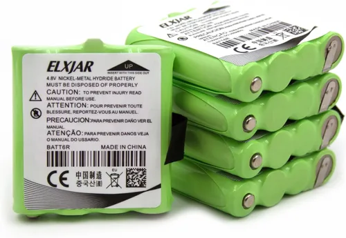 Paquete de 5 baterías de repuesto AAA Ni-MH de 4.8 V 700 mAh para Midland BATT6R - Compatible con LXT500VP3, LXT560VP3, LXT380VP3, LXT490VP3,
