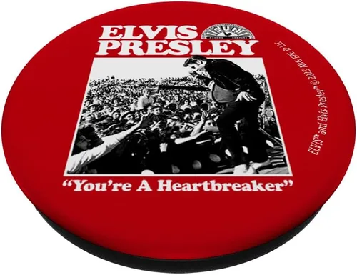 Miniatura 2 de Sun Records X Elvis Presley PopSockets PopGrip estándar You're A Heartbreaker
