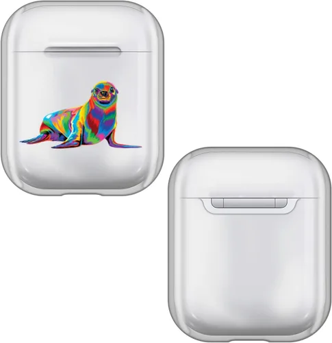 Miniatura 7 de Head Case Designs P.D. Moreno - Funda de carga de cristal duro transparente con licencia oficial de P.D. Moreno, con diseño de animales