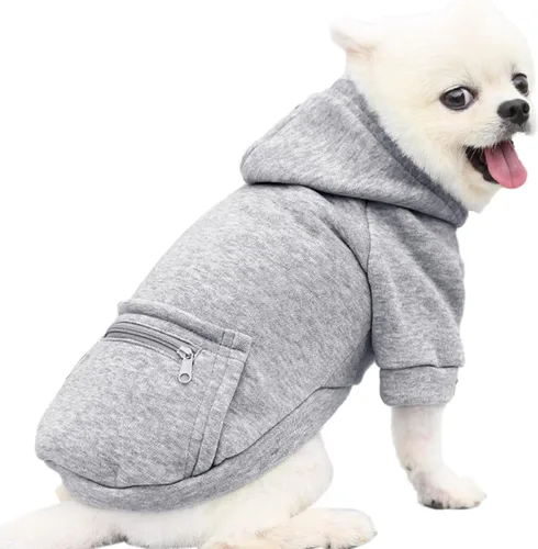 Miniatura 2 de Jecikelon Abrigo para Perro de Clima Frío para Mascotas con Bolsillo Sudadera de Invierno para Perro Ropa Cálida para Cachorros para Perros Pequeños