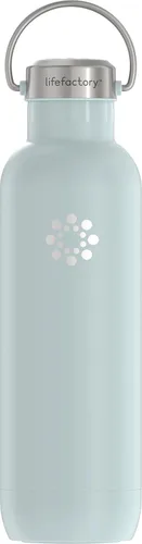 Miniatura 12 de Lifefactory Botella deportiva aislada al vacío de acero inoxidable de 16 onzas, mezclilla oscura