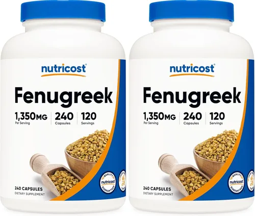 Miniatura 6 de Nutricost Semilla de fenogreco 1350 mg, 240 cápsulas (3 botellas) - Sin gluten, sin OMG