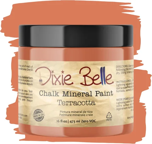 Miniatura 335 de Dixie Belle Paint Company - Pintura con acabado de tiza para muebles, color negro (Caviar), 1 galón, 128 fl oz, pintura mineral color rosa intenso
