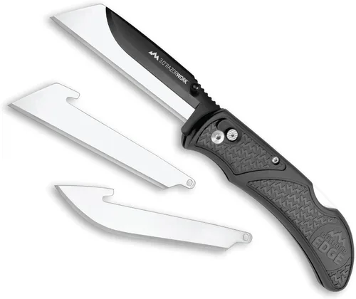 Miniatura 9 de OUTDOOR EDGE 2.5" RAZOR-WORK - Cuchillo plegable de utilidad con hoja reemplazable RazorSafe (Negro, 2 hojas)