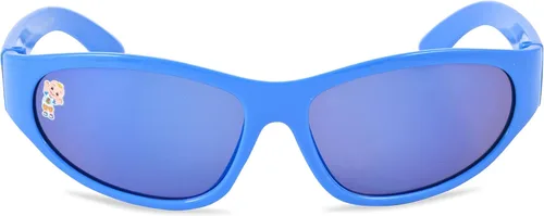 Miniatura 4 de CoComelon Gafas de sol para niños con estuche de transporte, gafas de sol para niños pequeños, Azul Patchwork, 55mm