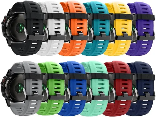 Correa para Garmin Fenix 3, correa de repuesto de silicona suave para reloj inteligente Garmin Fenix 3 HR (sin rastreador)