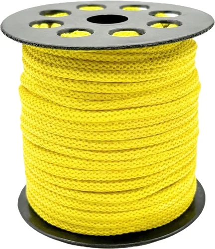 Miniatura 16 de Cuerda trenzada de macramé de 5/64 pulgadas de colores surtidos – Cuerda de poliéster hecha a mano de 100 yardas para hacer joyas, ganchillo, asa