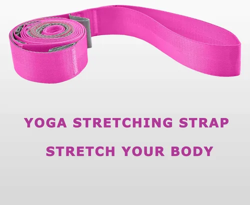 Miniatura 3 de SANKUU - Correas de yoga para estiramiento con 12 bucles, póster de entrenamiento, correas para estiramiento, equipo de terapia física, bandas