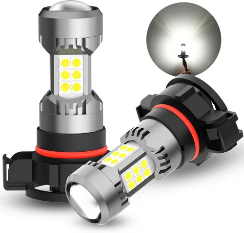 Miniatura 19 de Phinlion Bombillas LED antiniebla H10, 3200 lúmenes color azul hielo, súper brillantes PY20D 9145, focos antiniebla de repuesto para coches