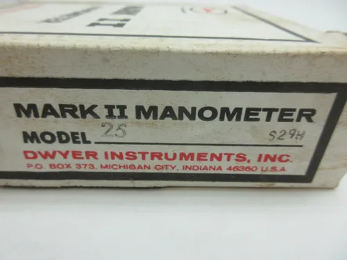 Miniatura 8 de DWYER Modelo 25 Mark II Manometer -0.05-0-3IN-H2O D599980