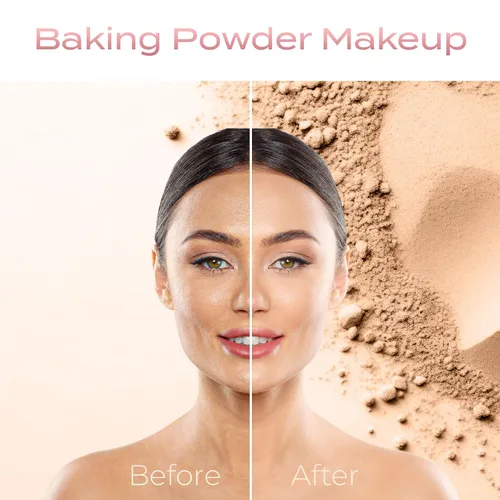 Miniatura 5 de SweetFace Minerals - Polvo de ajuste de arroz ligero (20 gms), polvo fijador difuminante, maquillaje en polvo suelto, polvo facial compacto, polvo