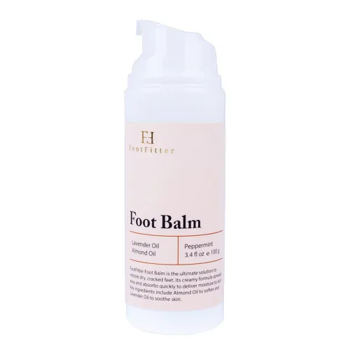 FootFitter Bálsamo reparador de pies con aceites esenciales naturales para piel seca, talones y dedos agrietados, exfolia, hidrata, cura y restaura