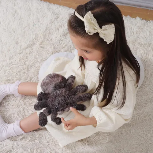 Miniatura 7 de Apricot Lamb Juguetes Insecto Peluche Araña Diablo Animal de peluche suave y tierno perfecto para niños (negro)