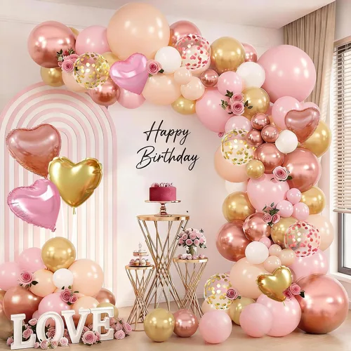 Miniatura 11 de Kit de arco de globos marrones y negros, globos de color blanco arena, dorado, negro, marrón, marrón, beige, dorado, con guirnalda de globos