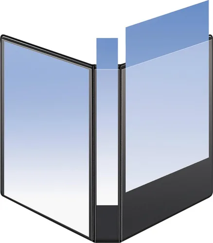 Miniatura 3 de Business Fuente 5 pulgadas Slant Anillo View Binder – Color Blanco, Blanco