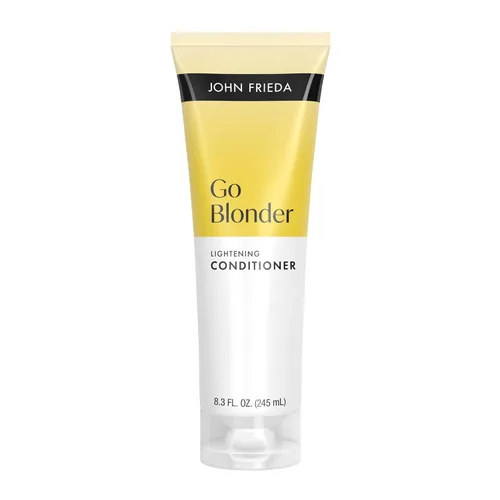 John Frieda Go Blonder Blonde - Acondicionador iluminador para cabello rubio, hidratante y mejora el brillo, 8.3 onzas líquidas