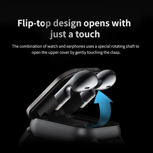 Miniatura 5 de Bewinner Reloj inteligente con auriculares, auriculares Bluetooth 2 en 1 y reloj inteligente, reloj de fitness con pantalla táctil HD de 2 pulgadas
